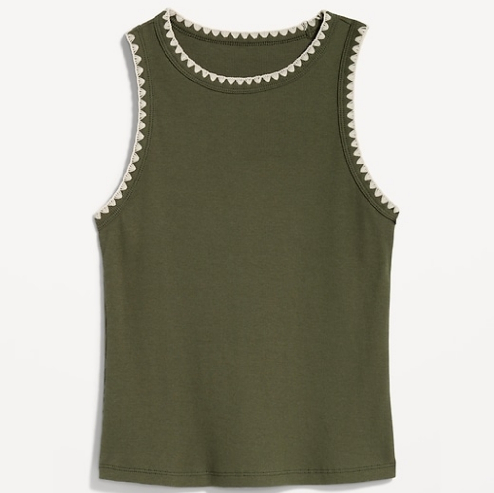 Old Navy High Neck Crop Tank Top